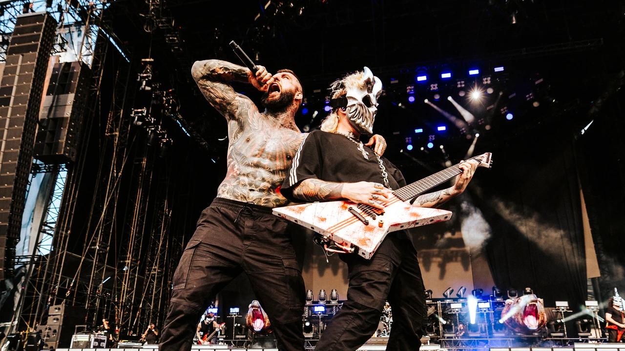 Slaughter to Prevail performing live on stage